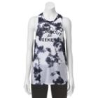 Juniors' So&reg; Tie Dye Knot Back Graphic Tank, Girl's, Size: Xl, Natural