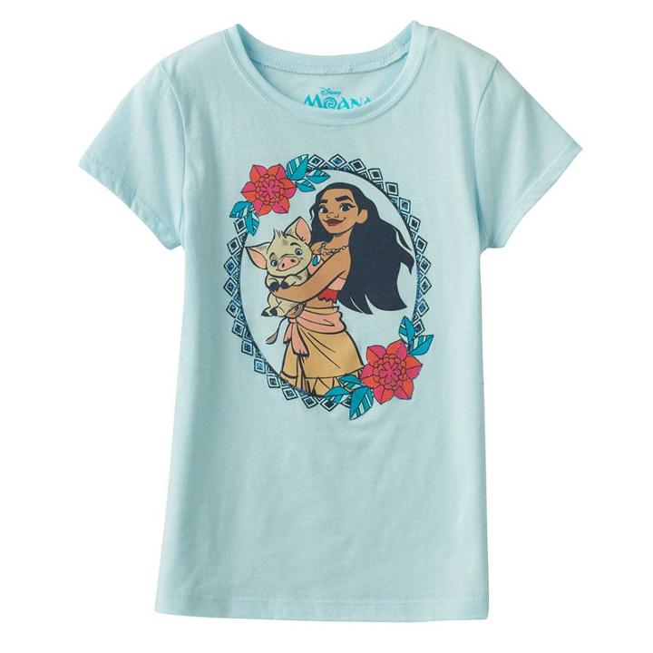 Disney's Moana & Pua Girls 7-16 Graphic Tee, Girl's, Size: Small, Med Blue