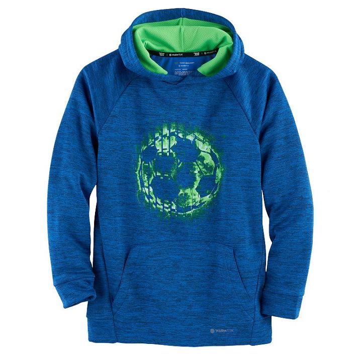Boys 8-20 Tek Gear&reg; Soccer Ball Pullover Hoodie, Size: Small, Blue