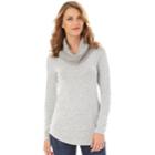 Women's Apt. 9&reg; Cowlneck Pullover, Size: Xl, Light Grey