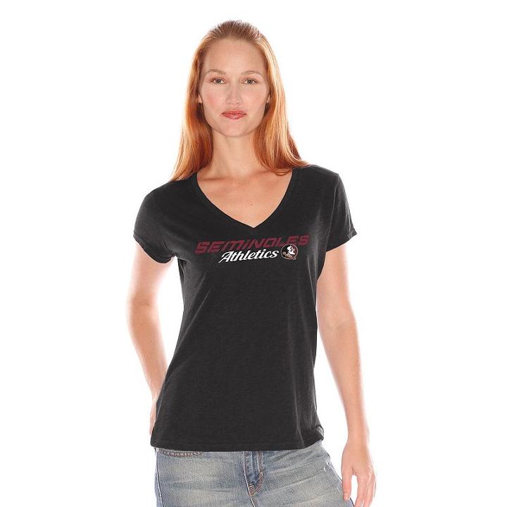 Women's Florida State Seminoles Fair Catch Tee, Size: Medium, Black