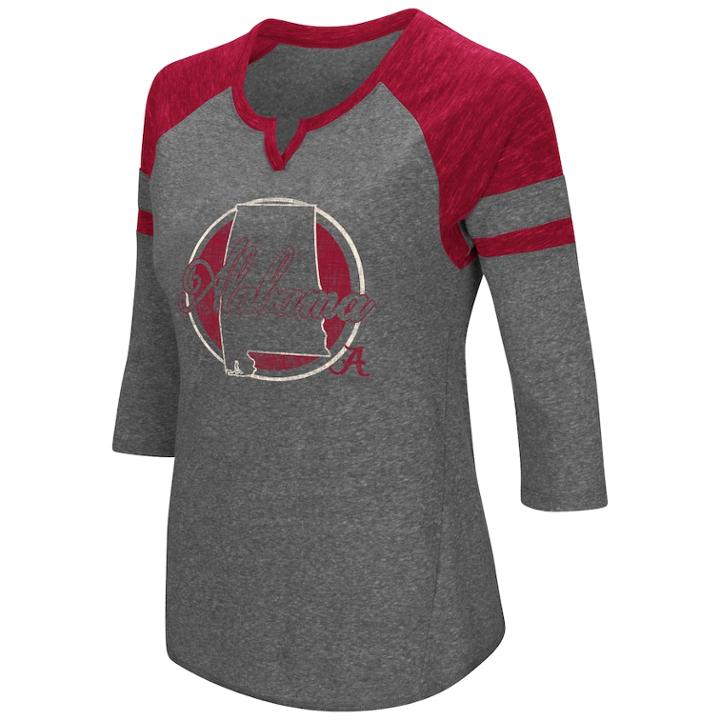 Women's Colosseum Alabama Crimson Tide Tee, Size: Large, Oxford