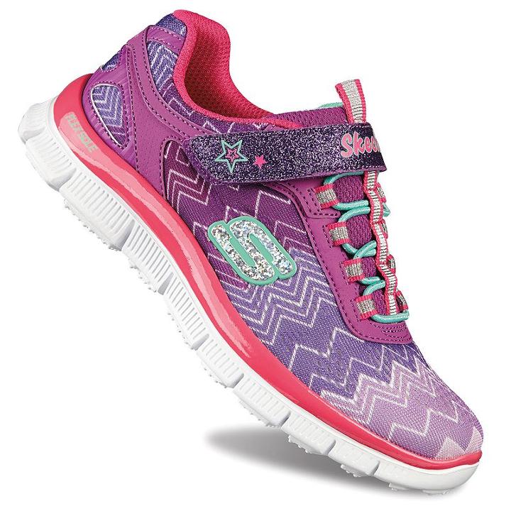 Skechers Skech Appeal Ziggy Zag Girls' Athletic Shoes, Girl's, Size: 1, Purple Oth
