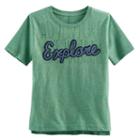 Boys 4-7x Sonoma Goods For Life&trade; Heathered Applique Graphic Tee, Boy's, Size: 4, Med Green