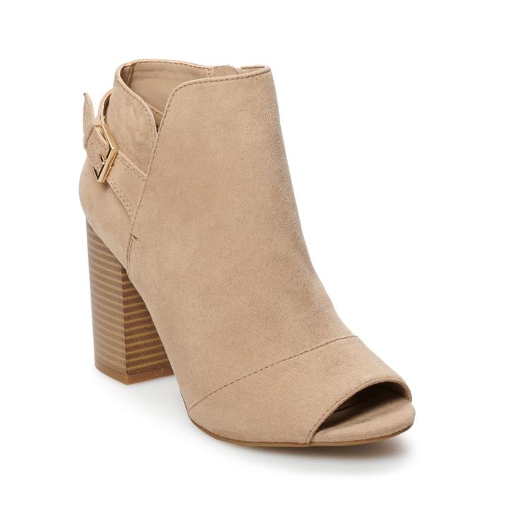 Apt. 9&reg; Clock Women's Ankle Boots, Size: 10, Dark Beige