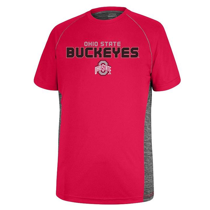 Boys 4-7 Ohio State Buckeyes Utility Space-dye Tee, Boy's, Size: 5, Brt Red