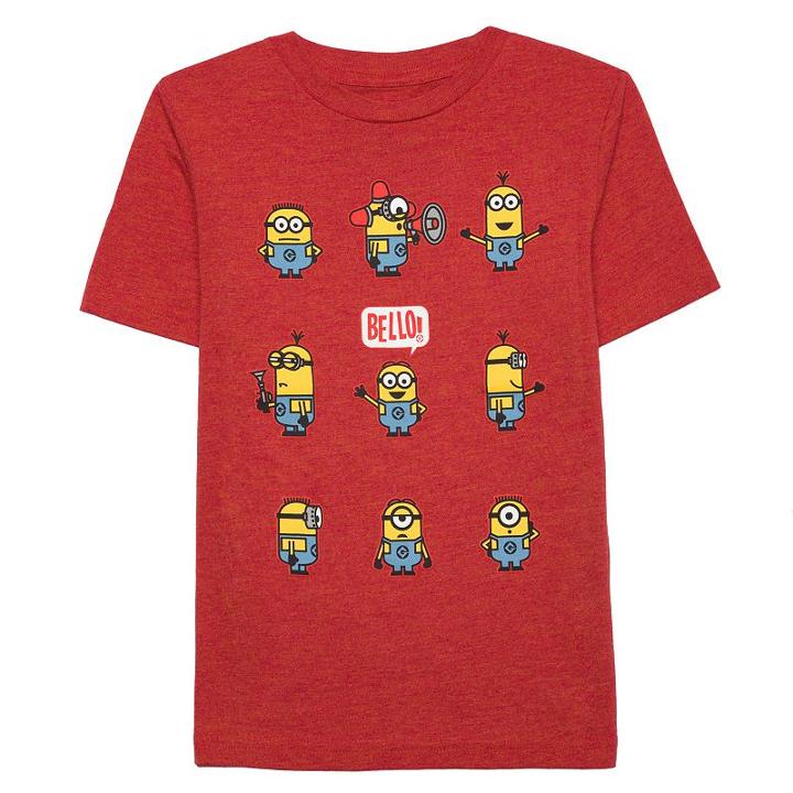 Boys 4-7 Minions Bello Graphic Tee, Boy's, Size: 4, Med Red