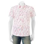 Men's Apt. 9&reg; Slim-fit Patterned Button-down Shirt, Size: Xlg Slim, White