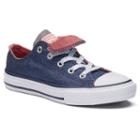 Kids' Converse Chuck Taylor All Star Shimmering Double-tongue Shoes, Kids Unisex, Size: 3, Blue Other
