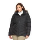 Plus Size Columbia Icy Heights Hooded Down Puffer Jacket, Women's, Size: 1xl, Grey (charcoal)