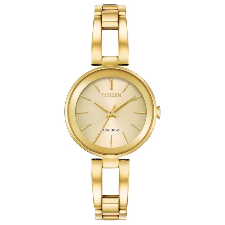 Citizen Eco-drive Women's Axiom Stainless Steel Watch - Em0638-50p, Size: Small, Yellow