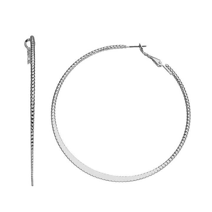Rope Hoop Earrings, Women's, Multicolor