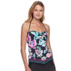 Women's Apt. 9&reg; Printed Bandeaukini Top, Size: Medium, Tribal Floral