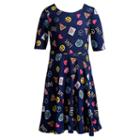 Girls 7-16 & Plus Size Emily West Emoji Reversible Dress, Size: 12 1/2, Multi