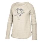 Women's Ccm Pittsburgh Penguins Finished Raglan Fleece, Size: Xxl, Grey