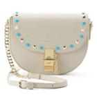 Olivia Miller Shayna Studded Flap Crossbody Bag, Women's, Beig/green (beig/khaki)