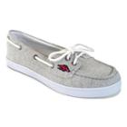Women's Campus Cruzerz Arkansas Razorbacks Kauai Boat Shoes, Size: 11, Grey