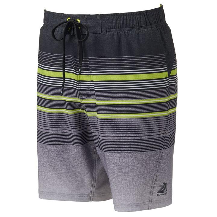 Men's Zeroxposur Stretch Swim Trunks, Size: Large, Oxford