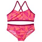 Girls 7-14 Nike Cross-back Graphic Bikini Swimsuit Set, Girl's, Size: 14, Pink Other