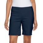 Women's Dana Buchman Pull-on Dress Shorts, Size: Large, Blue
