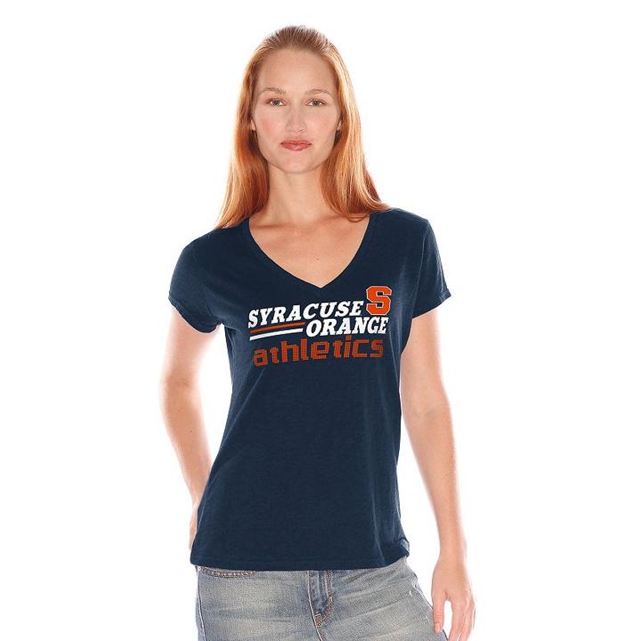 Women's Syracuse Orange Fair Catch Tee, Size: Medium, Blue (navy)