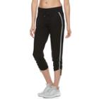 Women's Tek Gear&reg; Ruched French Terry Track Pants, Size: Large, Black