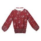 Girls 7-16 Speechless Floral Tunic With Choker Necklace, Size: Small, Red Overfl