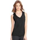 Women's Champion V-neck Tank, Size: Large, Black