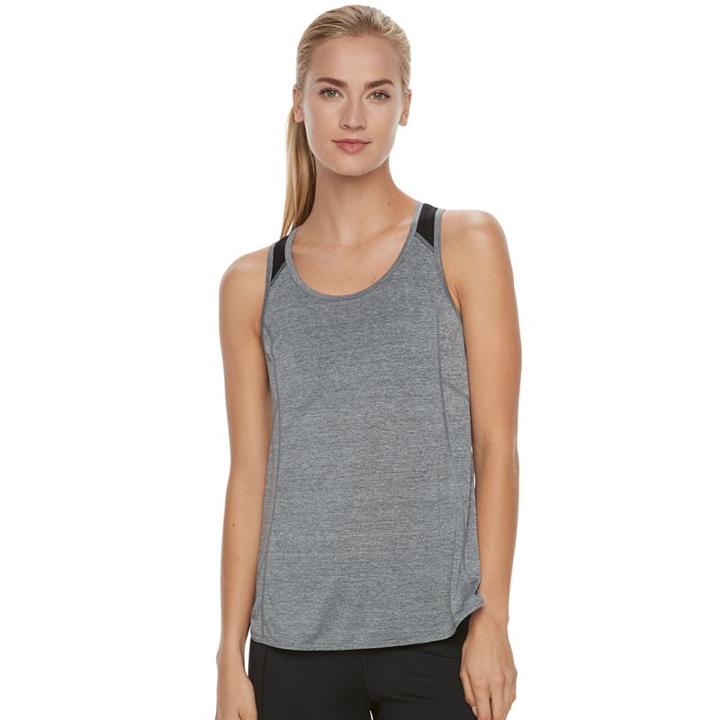 Women's Tek Gear&reg; Performance Step Hem Base Layer Tank, Size: Xs, Dark Grey