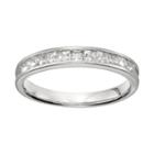 1/2 Carat T.w. Diamond 10k White Gold Anniversary Ring, Women's, Size: 6