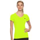 Women's Nike Cool Victory Dri-fit Base Layer Tee, Size: Large, Drk Yellow