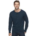 Men's Sonoma Goods For Life&trade; Coolmax Classic-fit Henley, Size: Xl, Dark Blue