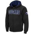 Men's Byu Cougars Full-zip Fleece Hoodie, Size: Xl, Grey (charcoal)