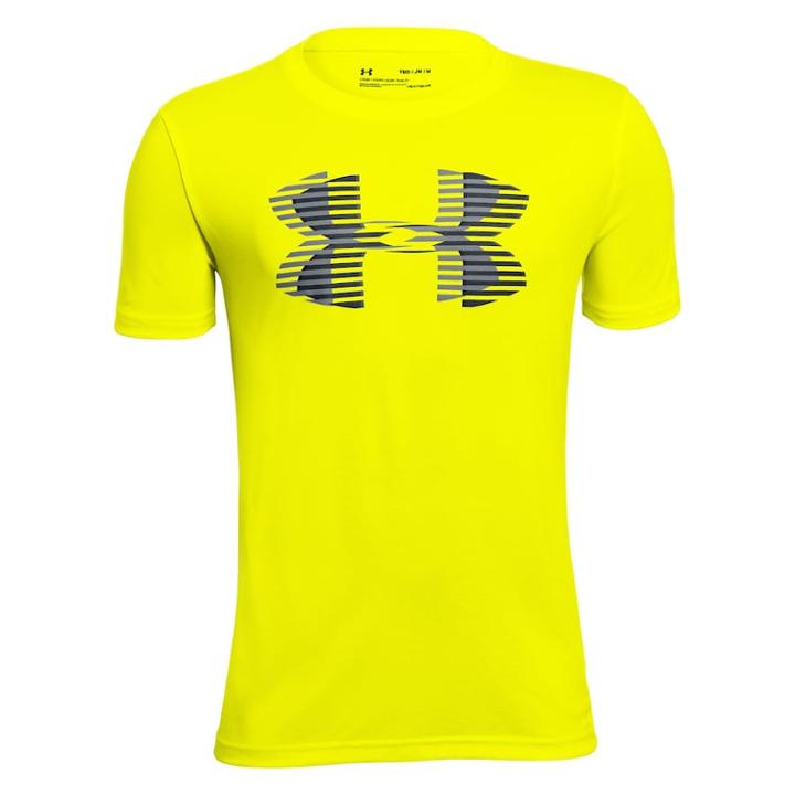 Boys 8-20 Under Armour Big Logo Tee, Size: Small, Brt Yellow