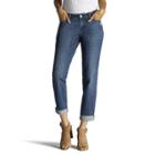 Women's Lee Ruby Modern Fit Curvy Boyfriend Jeans, Size: 6 Avg/reg, Dark Blue