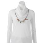 Madden Nyc Festival Flair Embroidered Trim Pom-pom Neckerchief, Women's, White Oth