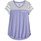 Girls 7-16 & Plus Size So&reg; Burnout Blocked Tee, Girl's, Size: 12, Lt Purple