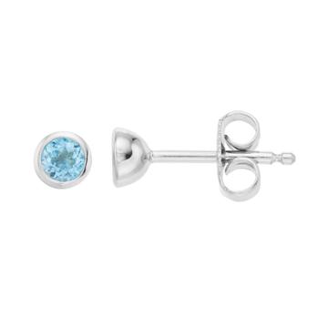 Boston Bay Diamonds Sterling Silver Blue Topaz Stud Earrings, Women's