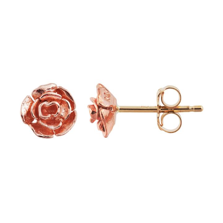 Black Hills Gold Rose Stud Earrings, Women's