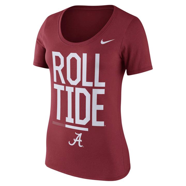Women's Nike Alabama Crimson Tide Local Spirit Tee, Size: Xxl, Red