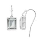 Lc Lauren Conrad Simulated Crystal Nickel Free Rectangle Drop Earrings, Women's, Silver