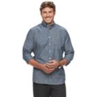 Big & Tall Sonoma Goods For Life&trade; Flexwear Modern-fit Poplin Button-down Shirt, Men's, Size: Xl Tall, Light Blue