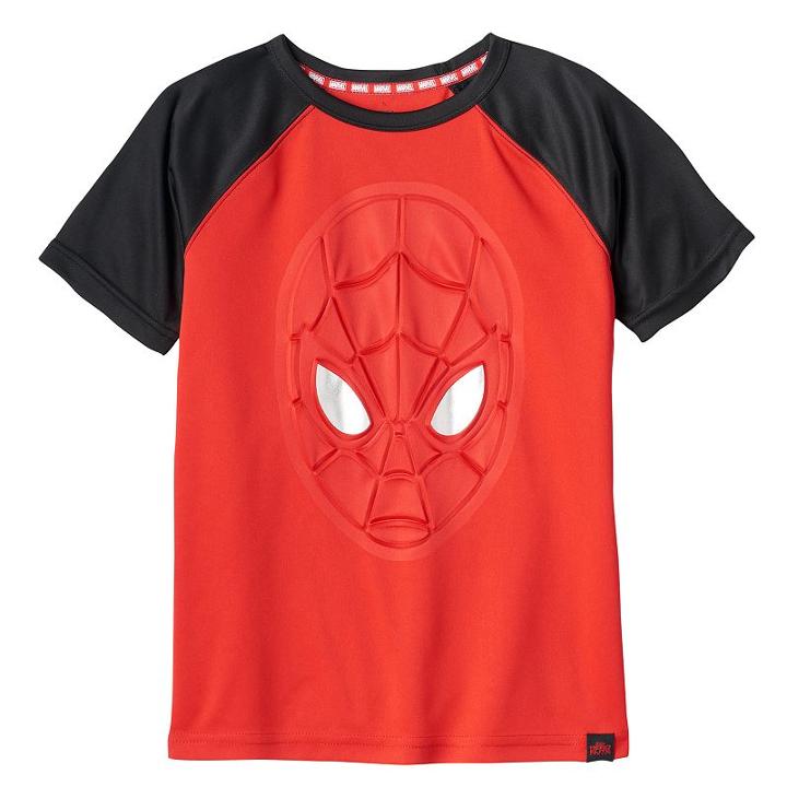 Boys 4-7x Marvel Hero Elite Series Spider-man Collection For Kohl's 3d Metallic Tee, Boy's, Size: 7, Med Red