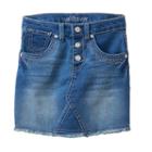 Girls 4-6x Wallflower Girl Studded Fringe Jean Skirt, Size: 4, Blue Other