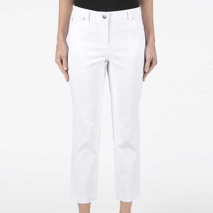 Women's Larry Levine Millennium Straight-leg Pants, Size: 4, White Oth