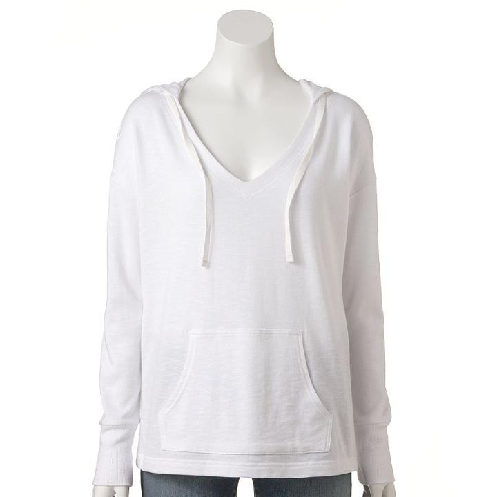 Women's Sonoma Goods For Life&trade; Slubbed French Terry Hoodie, Size: Xs, White