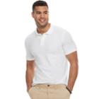 Men's Sonoma Goods For Life&trade; Flexwear Slim-fit Stretch Pique Polo, Size: Large, White