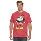Big & Tall Mickey Mouse Santa Holiday Tee, Men's, Size: 3xb, Med Pink