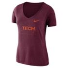 Women's Nike Virginia Tech Hokies Vault Tee, Size: Small, Red