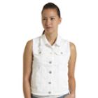 Women's Levi's Denim Trucker Vest, Size: Xlrg Av/rg, White